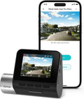 70mai A500S dash cam with 2-inch screen, black, mounted on windscreen
