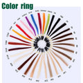 Hand-woven human hair colour board for hairdressing, available in 31, 42 or 48 colours