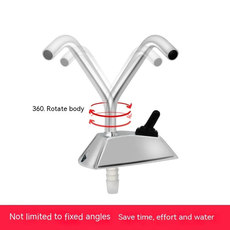 316 stainless steel electronic control rotating faucet for RV with 9mm connections