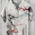 3D digital animal pattern short sleeve casual shirt on a hanger, showing one of thirteen colour variants.