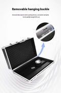 Aviation flight case containing T-EC8 trumpet style guitar effect processor device