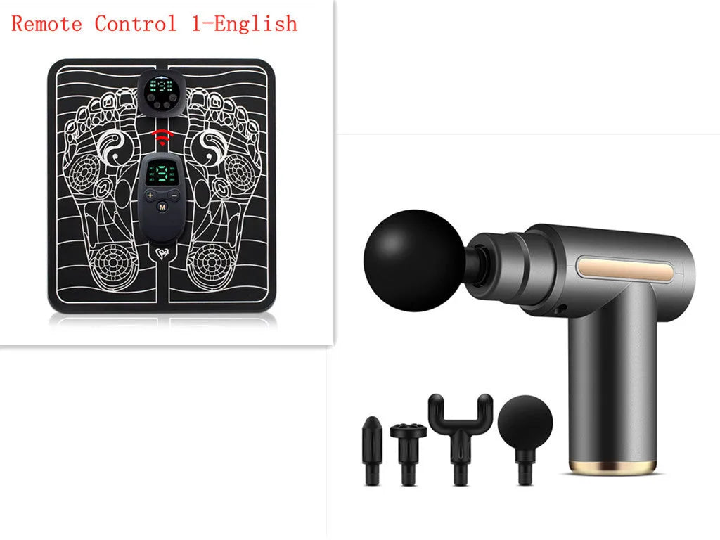 Direct Supply Muscle Fitness Neck Mask Gun Electric massager in black, with button control and style A design