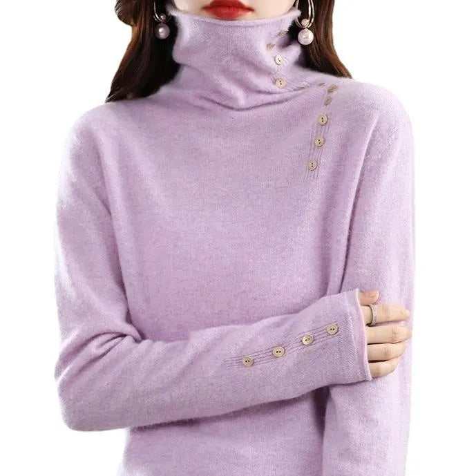 Slim fit knitted pullover shirt in core-spun yarn, shown in a short 40cm length with a 3D textured pattern.