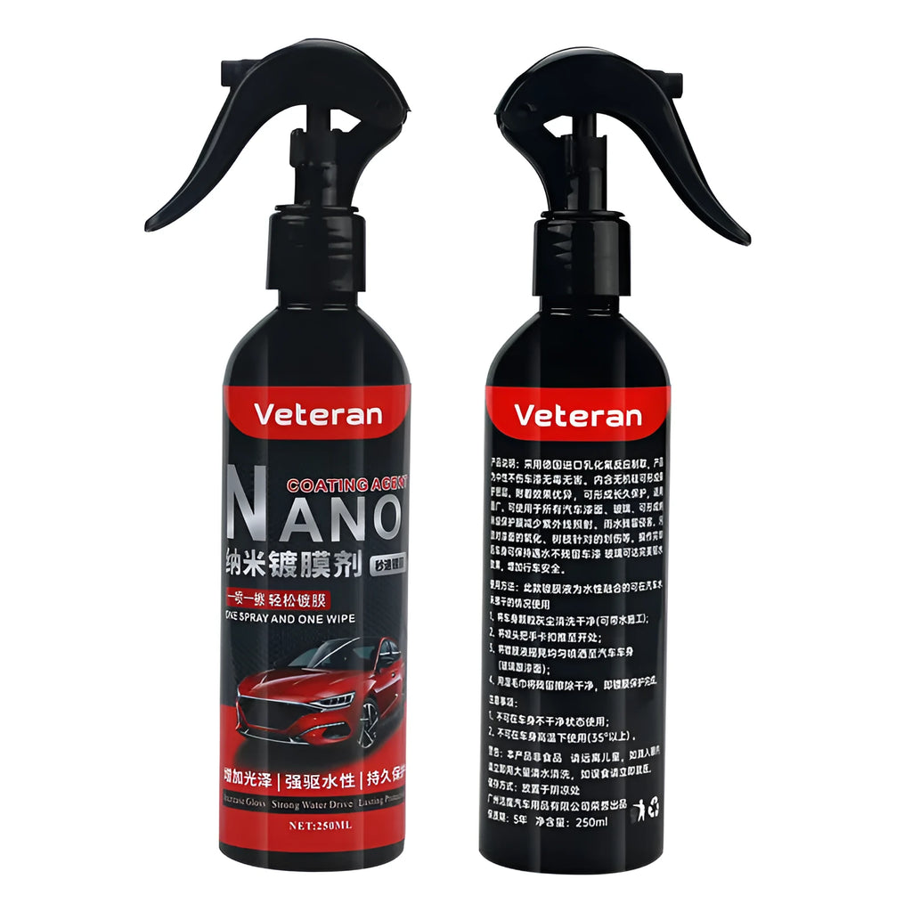 Automotive coating agent hand spray bottle for car exterior maintenance and protection