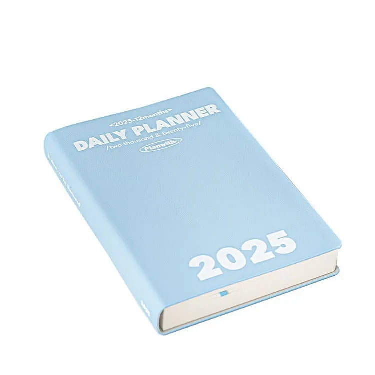 Waterproof notebook with PU cover in mint green colour showing Japan South Korea cute style design