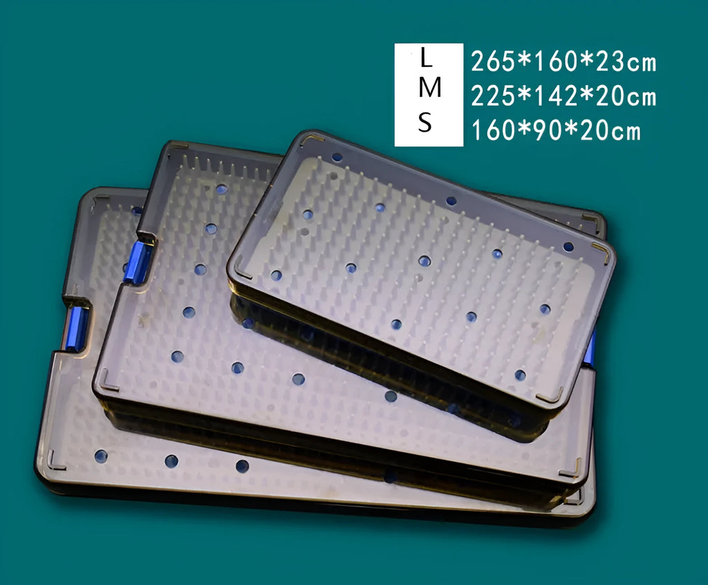 Flexible silicone disinfection box in three sizes for UV light sanitisation of mobile phones and keys.