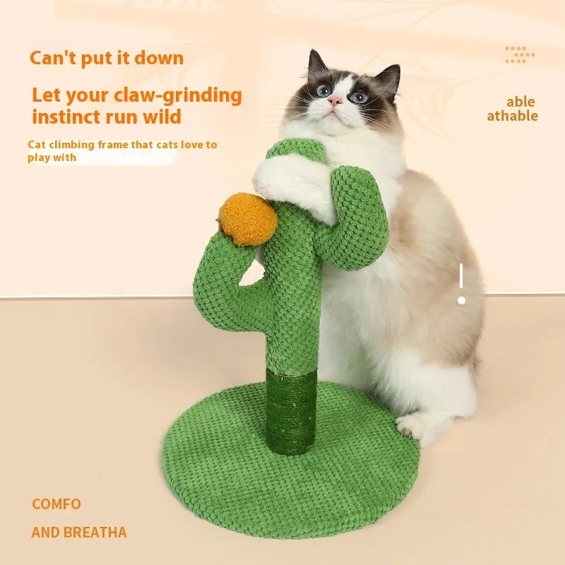 Masson Cactus or Coconut Tree design cat scratch board climber with sisal cotton thread scratching surface.