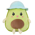 Green avocado plush toy with short plush fabric, available in 30cm to 80cm sizes