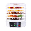 Household food dehydrator with multiple shelf layers and international plug compatibility options