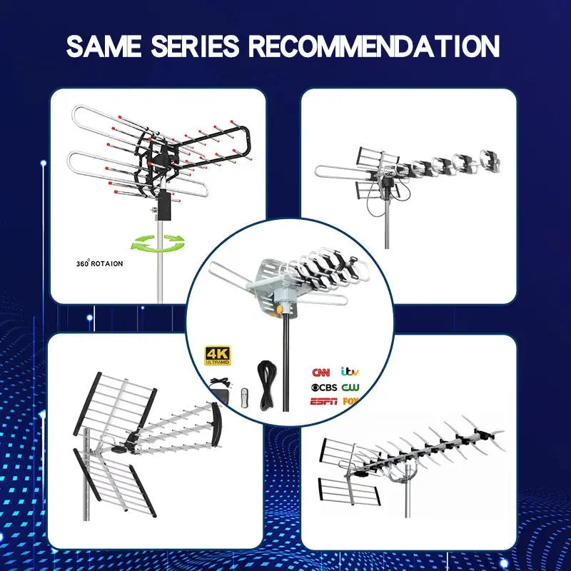 GR-1002 model outdoor television antenna receiver with rotatable design on a white background.
