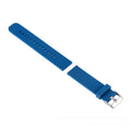 Solid colour silicone replacement watch strap for Garmin Forerunner 245 on a grey background