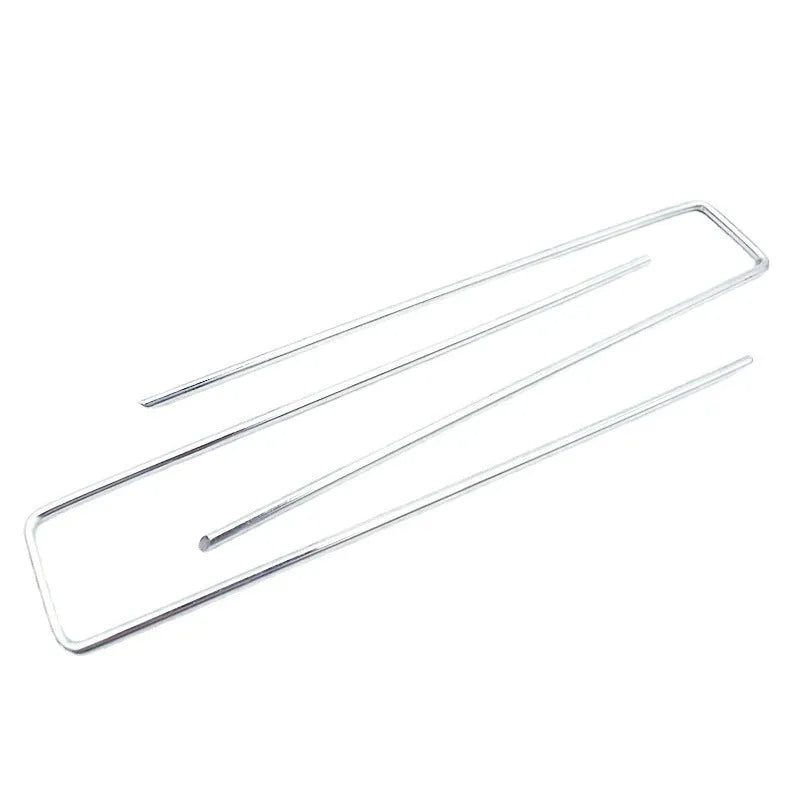 Galvanised steel ground nail 4cm wide 15cm long 3.0mm wire for landscaping cloth fixing