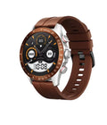 Multi-color silicone wristband smart watch with Bluetooth calling in black silver green brown blue