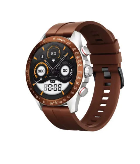 Multi-color silicone wristband smart watch with Bluetooth calling in black silver green brown blue