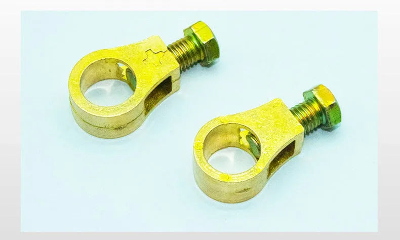 Pure copper car battery clamp with patented connection design