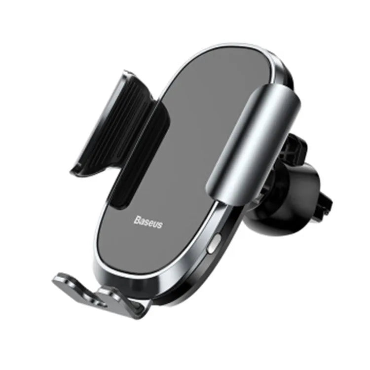 Universal smart car bracket holding smartphone with 360-degree rotation in black, blue or silvery colour