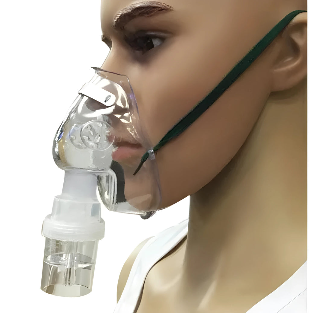 Clear coloured soft rubber mask aid strap for preventing glasses fogging with disposable masks.