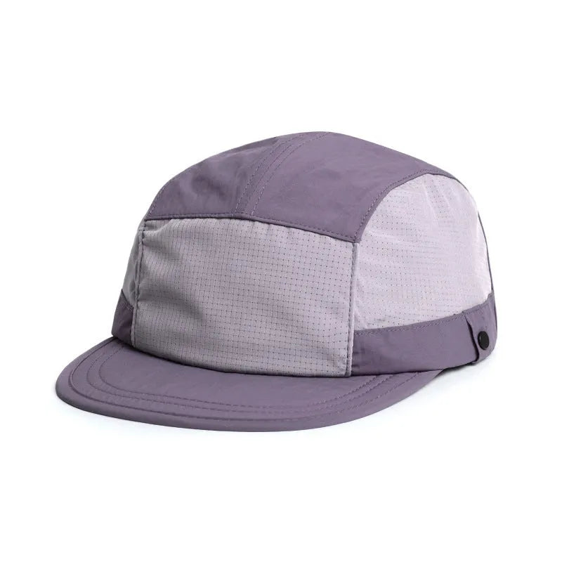 Dome crown sun hat in army green with a soft internal tongue cap for forehead cushioning.