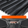 Auto retractable car sun curtain in roller shutter design for windscreen heat insulation