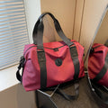 Large waterproof Oxford cloth travel bag with 36-55L capacity in solid colour options