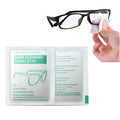100 pack individually packaged white glasses cleaning wipes with anti-fog properties