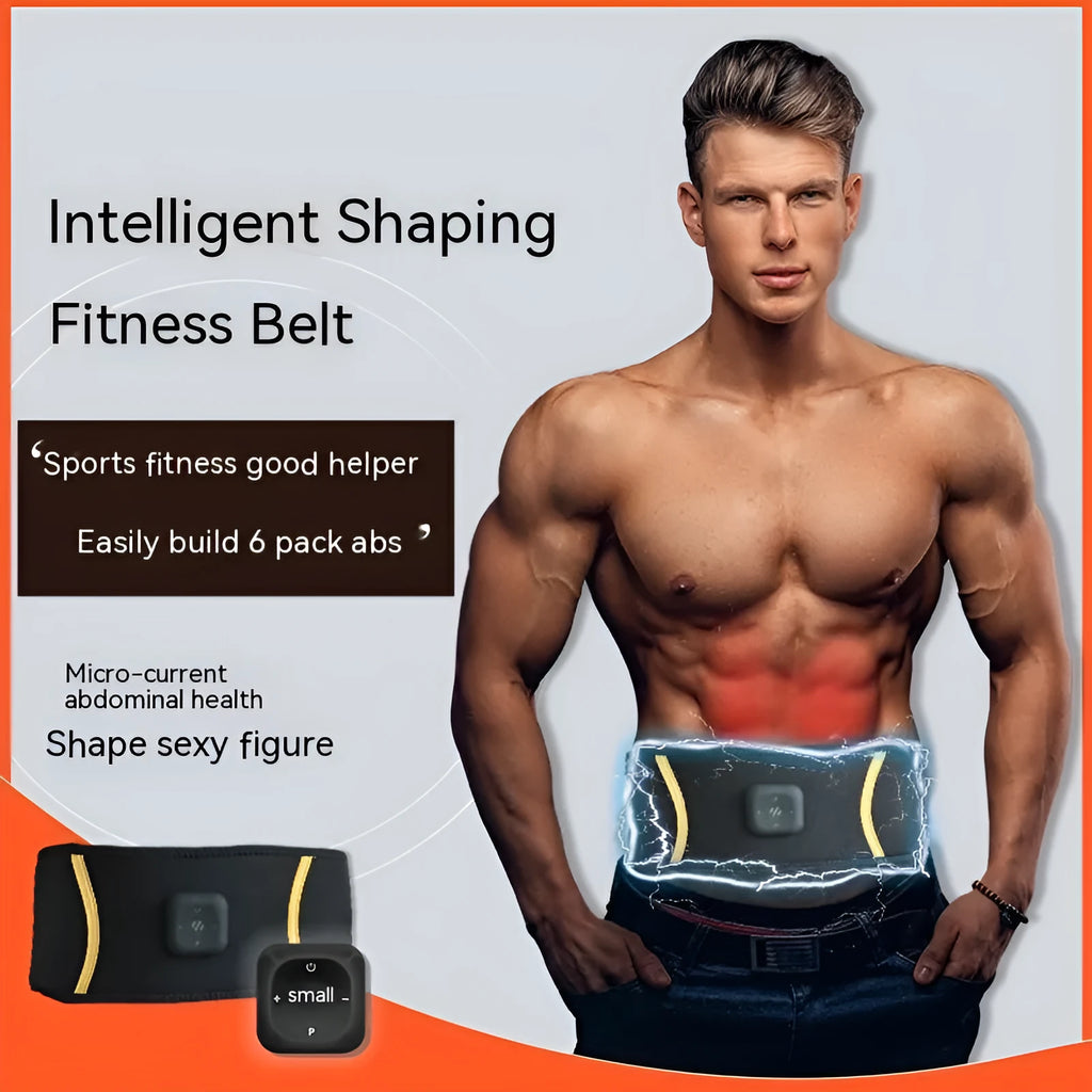 EMS body shaping belt with digital display, waist style, 311g weight, 3 modes 6 levels