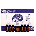 Hot compress health mud set with six bottles of herbal oil and one bottle of ginger moxibustion film