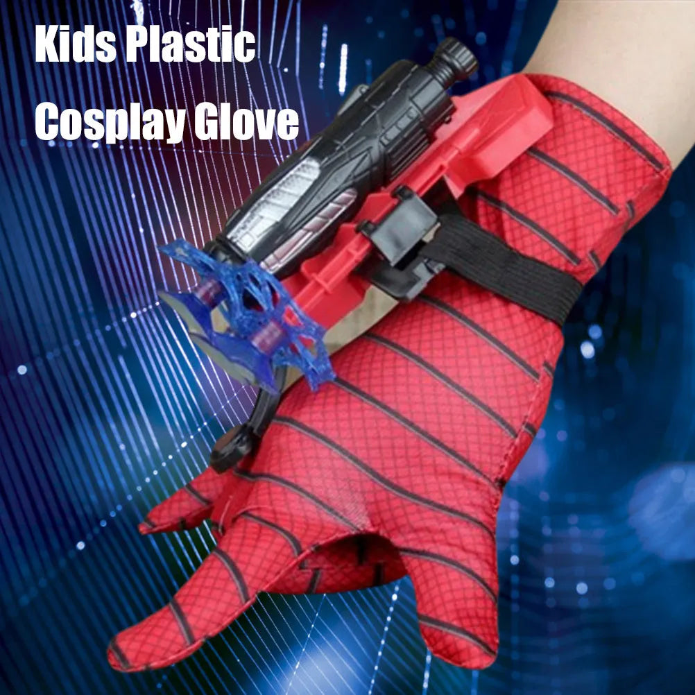 Spider Launcher Hero Upgrade wrist sucker toy with plastic build and glove transmitter
