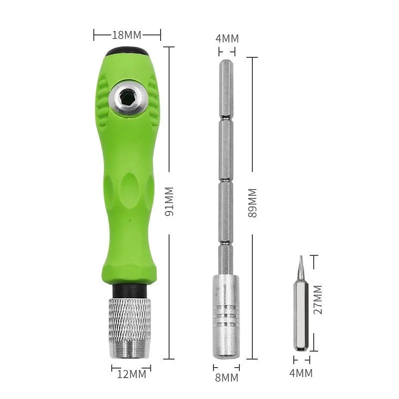 32-in-1 screwdriver set for mobile phone and precision instrument repair with 32 different bits