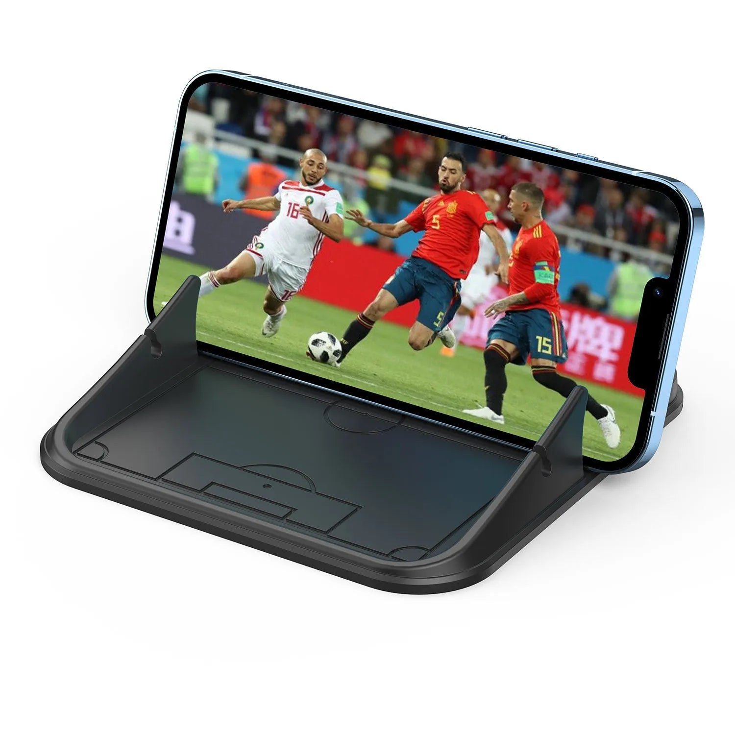 Silicone automobile phone holder in Peak-X5 colour for car and desktop use