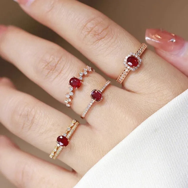 S925 sterling silver ring for women, yellow gold colour, geometric shape, US sizes 6-10