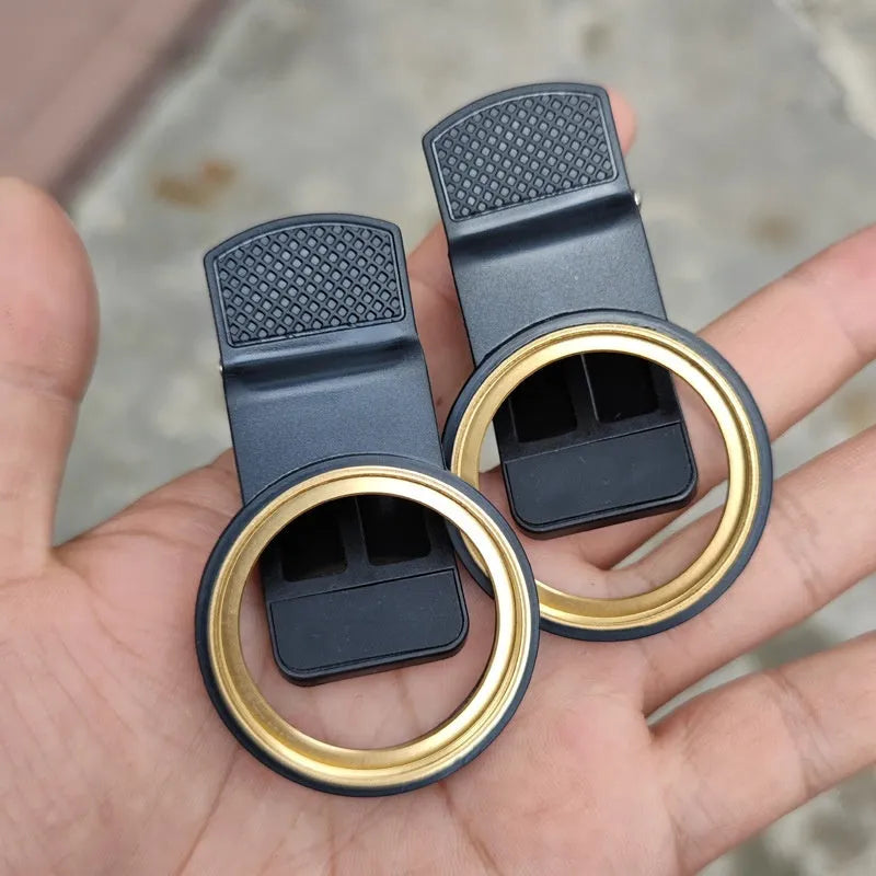 37mm universal clip mobile phone lens filter adapter with golden spiral teeth