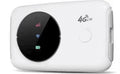 White 4G wireless mini router with dual-band 5G support for SIM cards