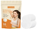Pack of 10 underarm sweat absorbing patches with hydrogel and vitamin E formula