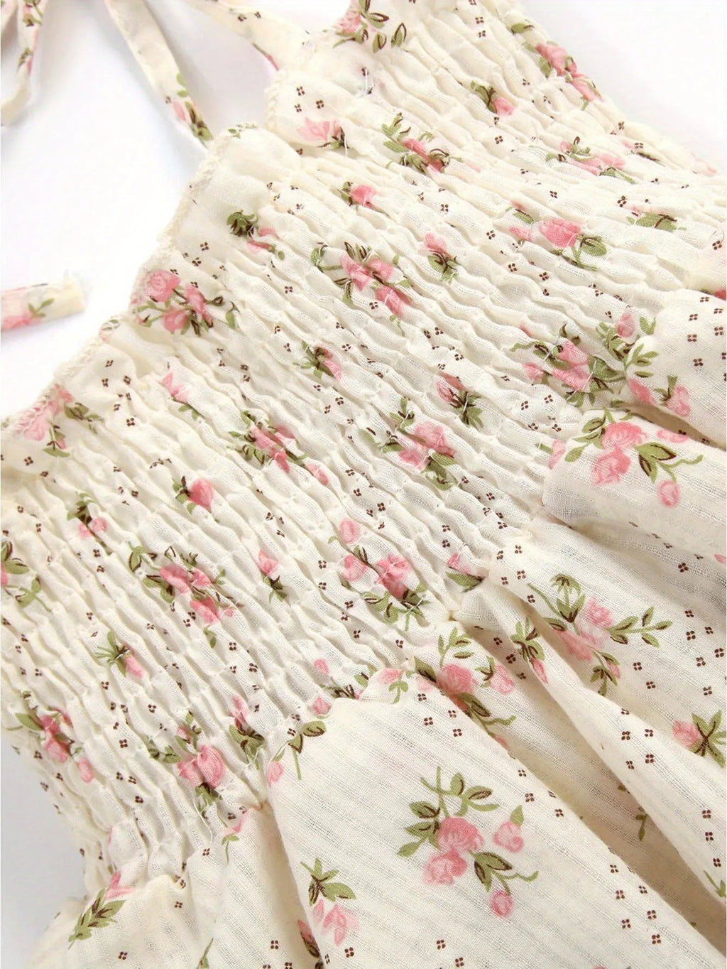 Baby girl boho jumpsuit set with corduroy A-line skirt and beige colour, including white T-shirt and headband