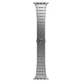 Stainless steel watch band in black, gold, rose gold, or silver for Apple 38-45mm and 22mm fittings