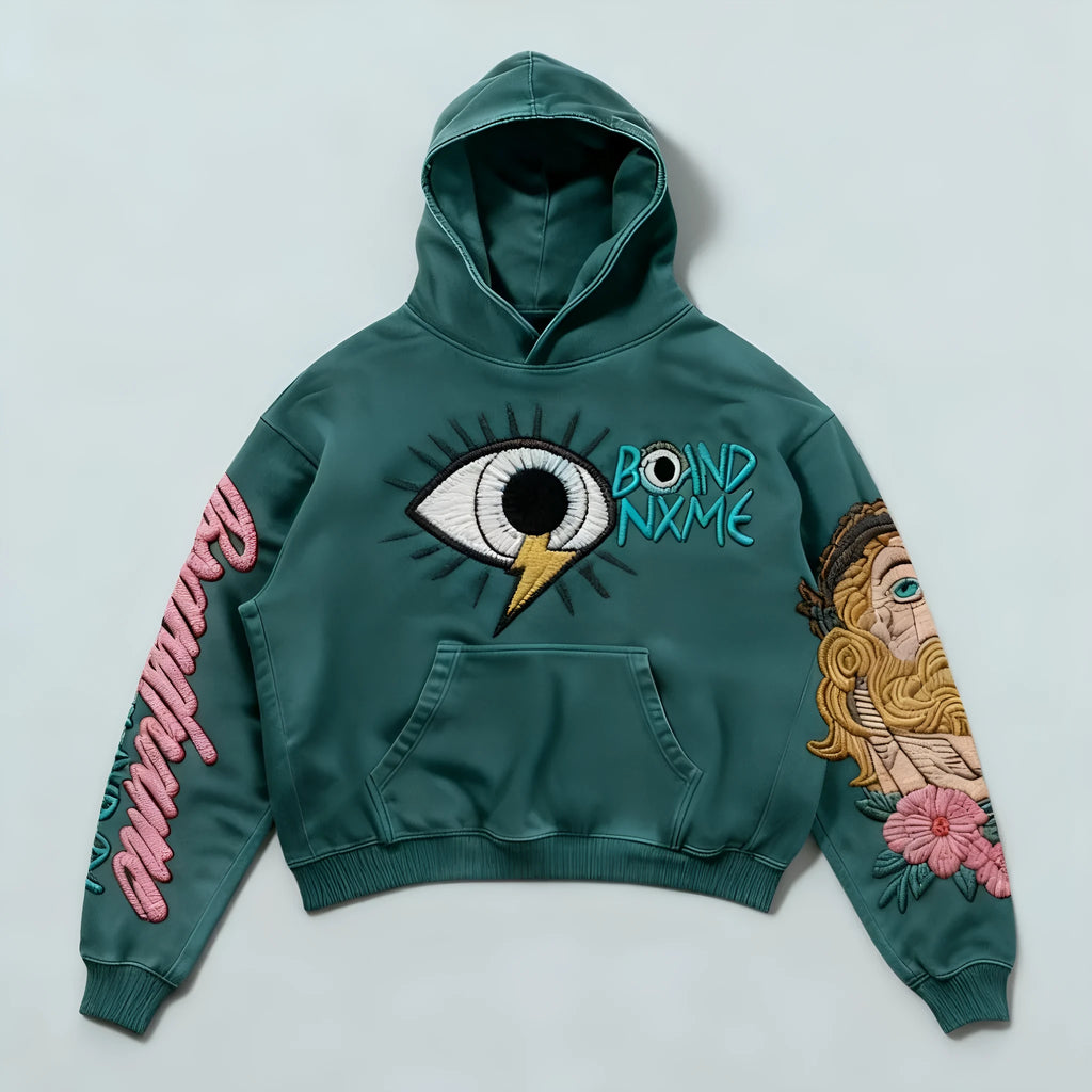Women's casual printed polyester sweater with long sleeves and round neck, available in XS to 3XL