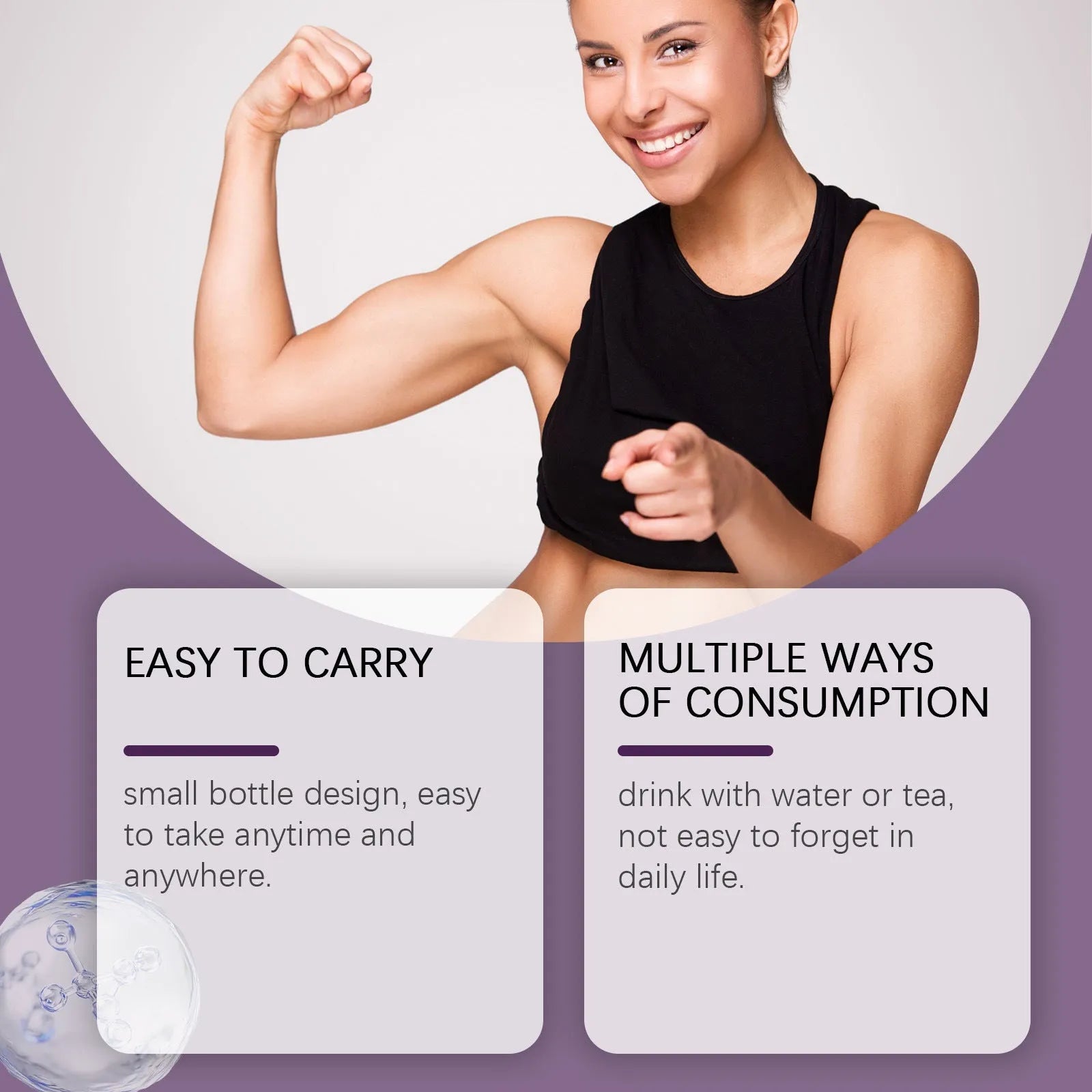 60ml bottle of Balance liquid supplement drops with a glass dropper on a white background