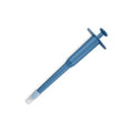 Pet medicine feeder push dispenser for cats dogs blue white plastic syringe tube