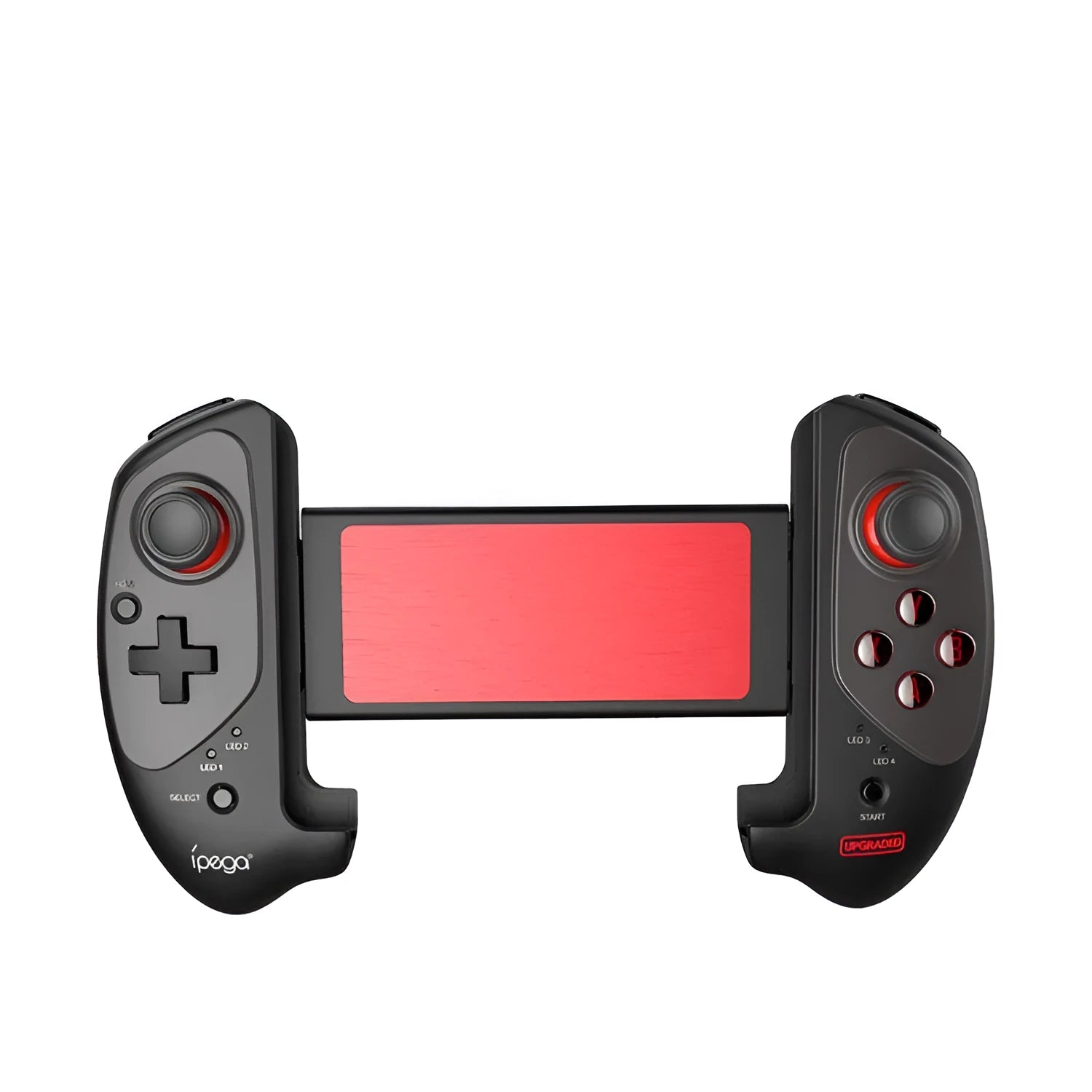 Red telescopic Bluetooth gamepad controller for Android iOS and PC gaming