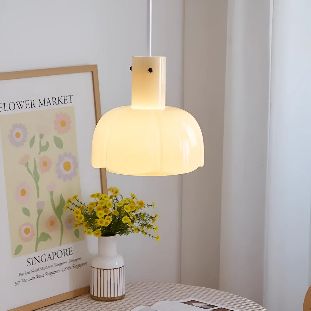 Medieval retro-style glass bud chandelier pendant light with a choice of six colours.