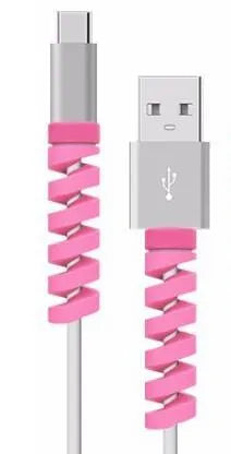 3.5cm plastic cable protector in assorted colours for charging cable strain relief.
