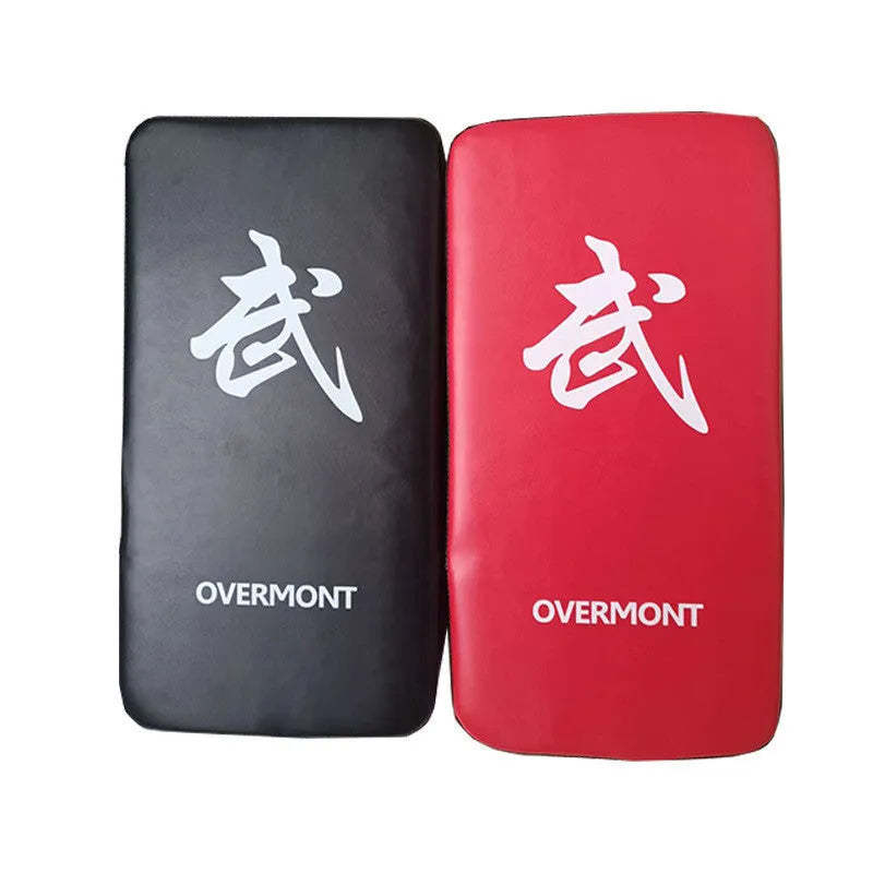 Red martial arts boxing kick target with anti-knock construction for training