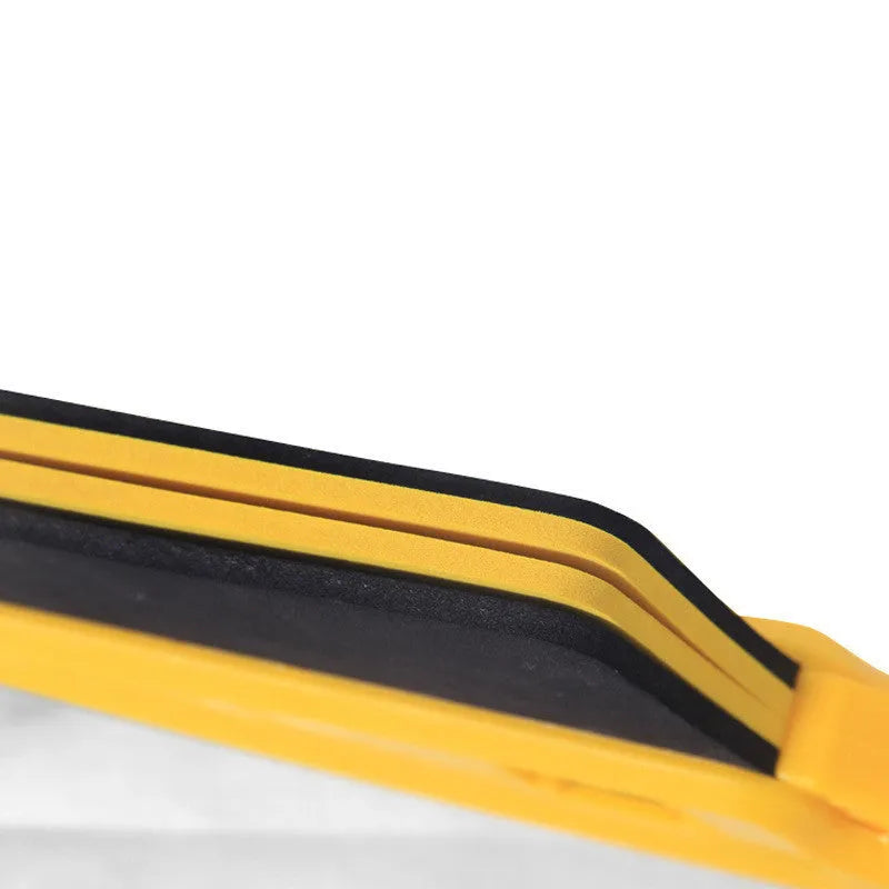 Yellow multifunctional snow shovel 68cm length for automotive snow removal made of ABS EVA aluminium alloy