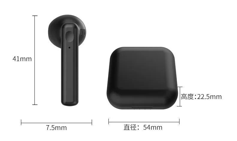 Macaron wireless sports headphones with charging bin in multiple colours including black and pink against white background