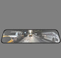 Black 12-inch rearview mirror tachograph with touch screen and 170° recording angle