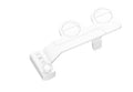 Pure white KB06 manual button wash toilet cleaning tool with ABS body, copper tee, and braided hose.