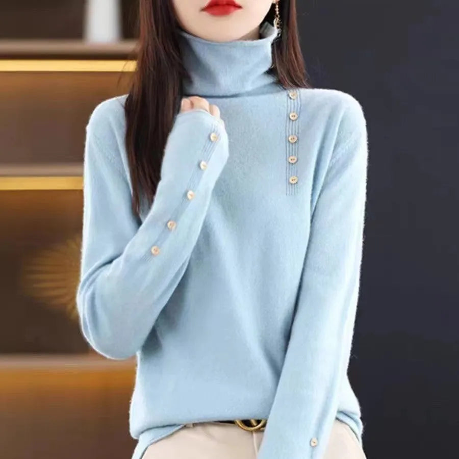 Slim fit knitted pullover shirt in core-spun yarn, shown in a short 40cm length with a 3D textured pattern.