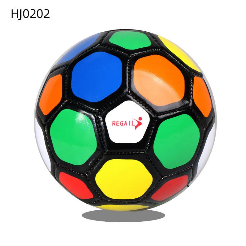 REGAIL No. 2 soft leather children's football in colourful design