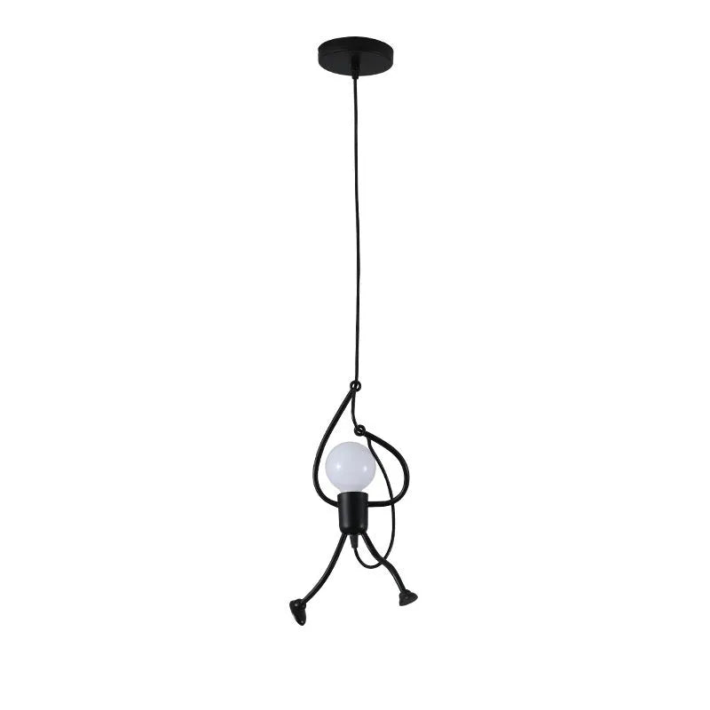 Small iron chandelier with modern simplicity design for restaurant cafe and clothing store decoration